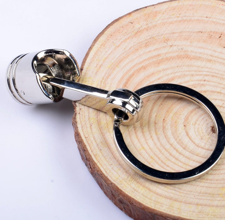 Key ring pendant piston keychain key chain