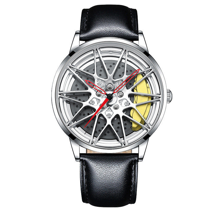 Men's Electronic Wheel Watch Hollow Three-dimensional