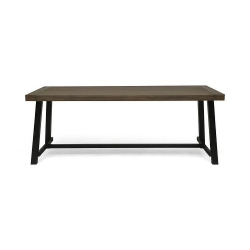 Outdoor Lovewood Dining Table Gray Retro Metal