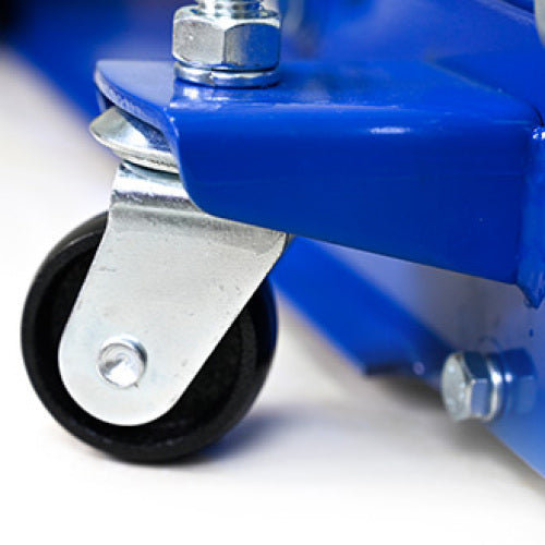 Low-Position Steel Vehicle Floor-mounted Hydraulic Jack With Dual-piston Quick-lift Pump, 3-Ton 6,600 Lb Capacity.