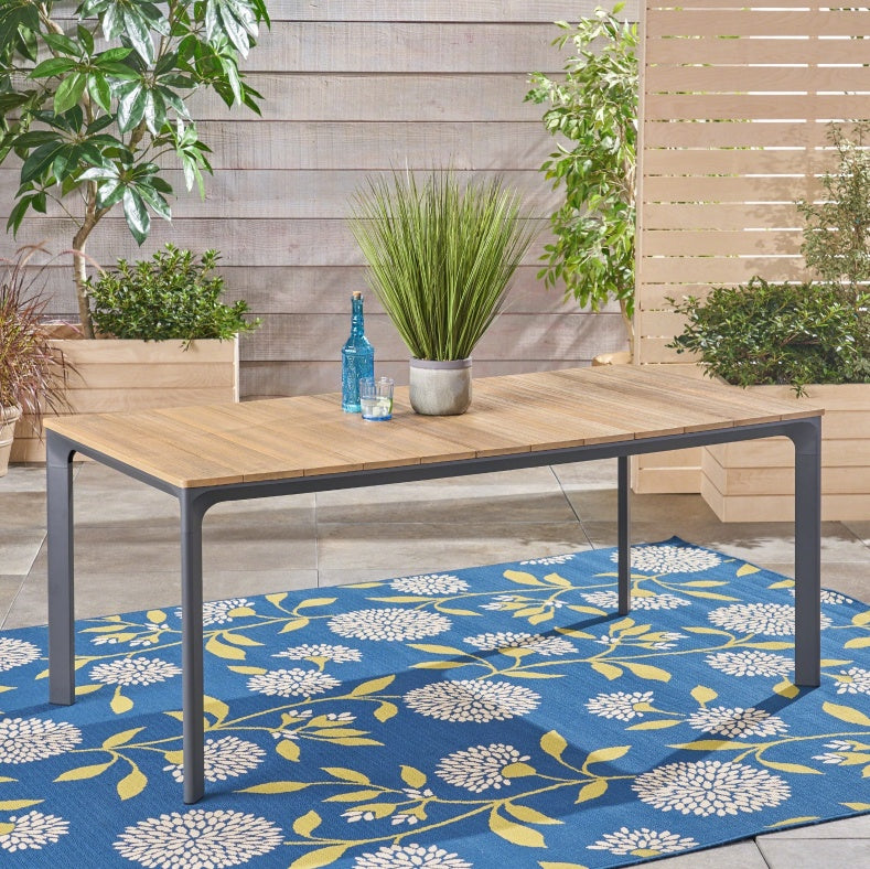 WESTCOTT DINING TABLE WITH WOOD TOP