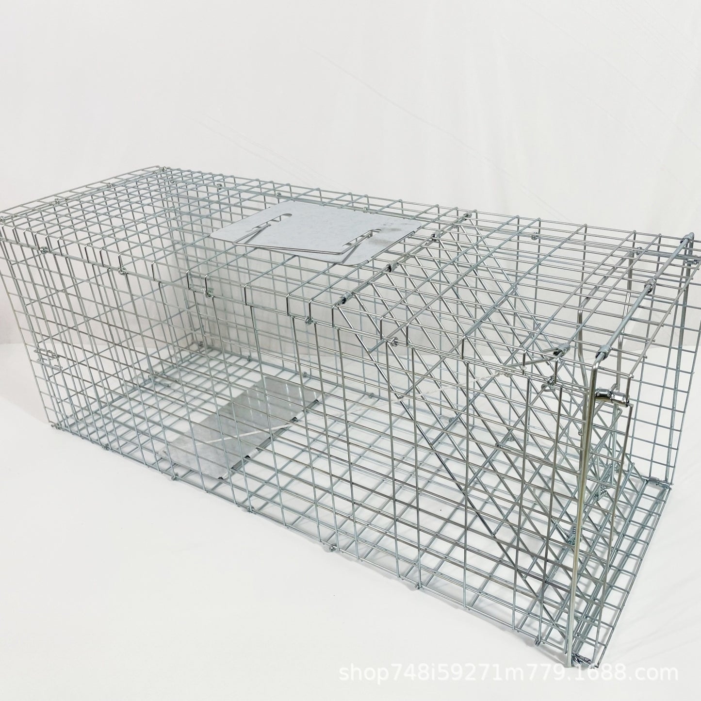 Fully Automatic Cat-trap Cage Foldable Pedal Galvanized Cat Cage Love Rescue Cage