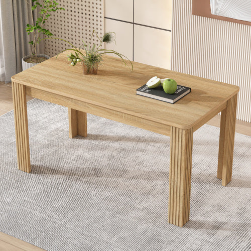 4 Seater Dining Room Table, MDF Wood Rectangle Modern Kitchen Dining,Room Furniture Unit, Small Kitchen Table,Coffee Table,Small Table For Home