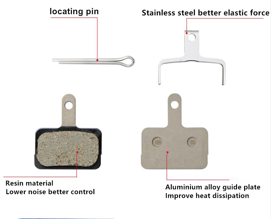 Oil Disc Brake Pads F04C J02A B01S Resin Metal Cooling Pad