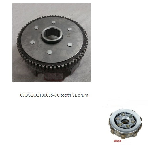 CB250 engine clutch assembly