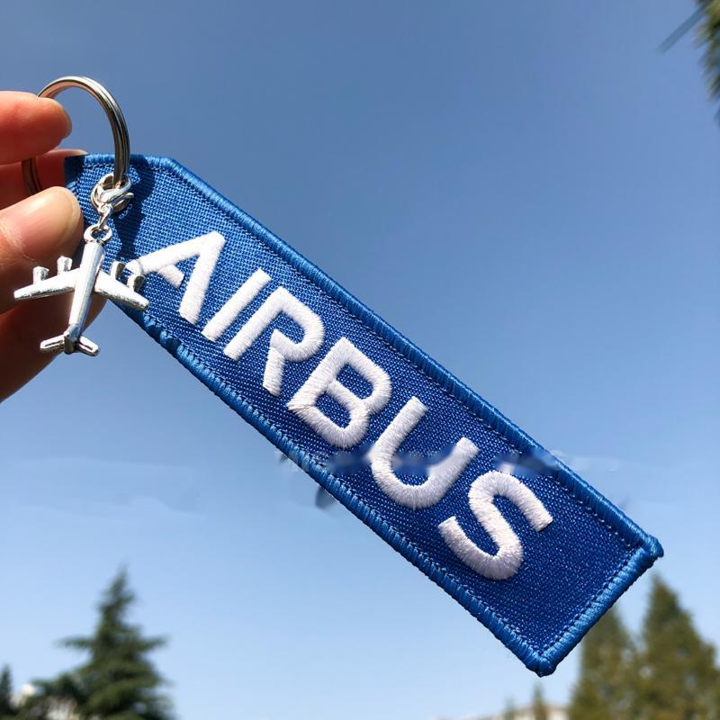 Boeing Embroidered Keychain Engine Engine