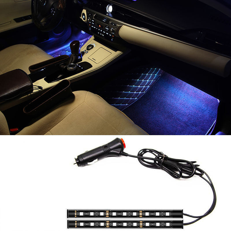 LED Car Atmosphere Light One Drag Two Monochrome Modification