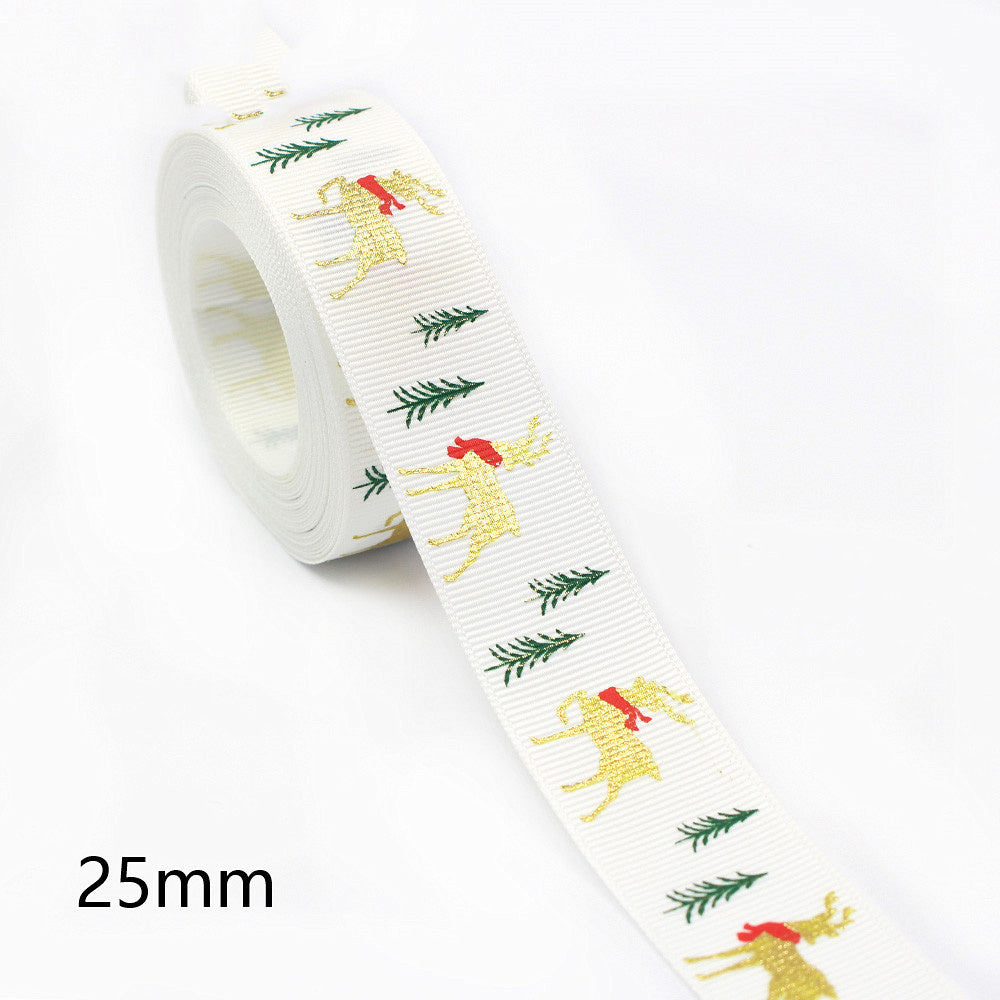 Christmas Ribbon With Holiday Party Decoration