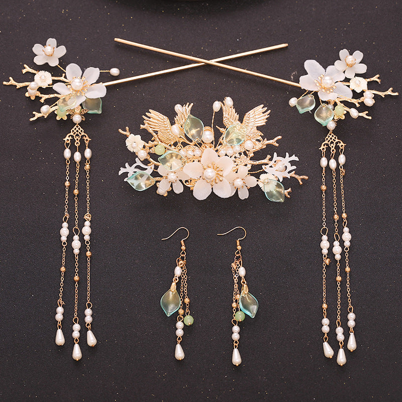 Tassel Full Set Antique Hair Clasp Chinese Style Classical Simplicity Hair Accessories