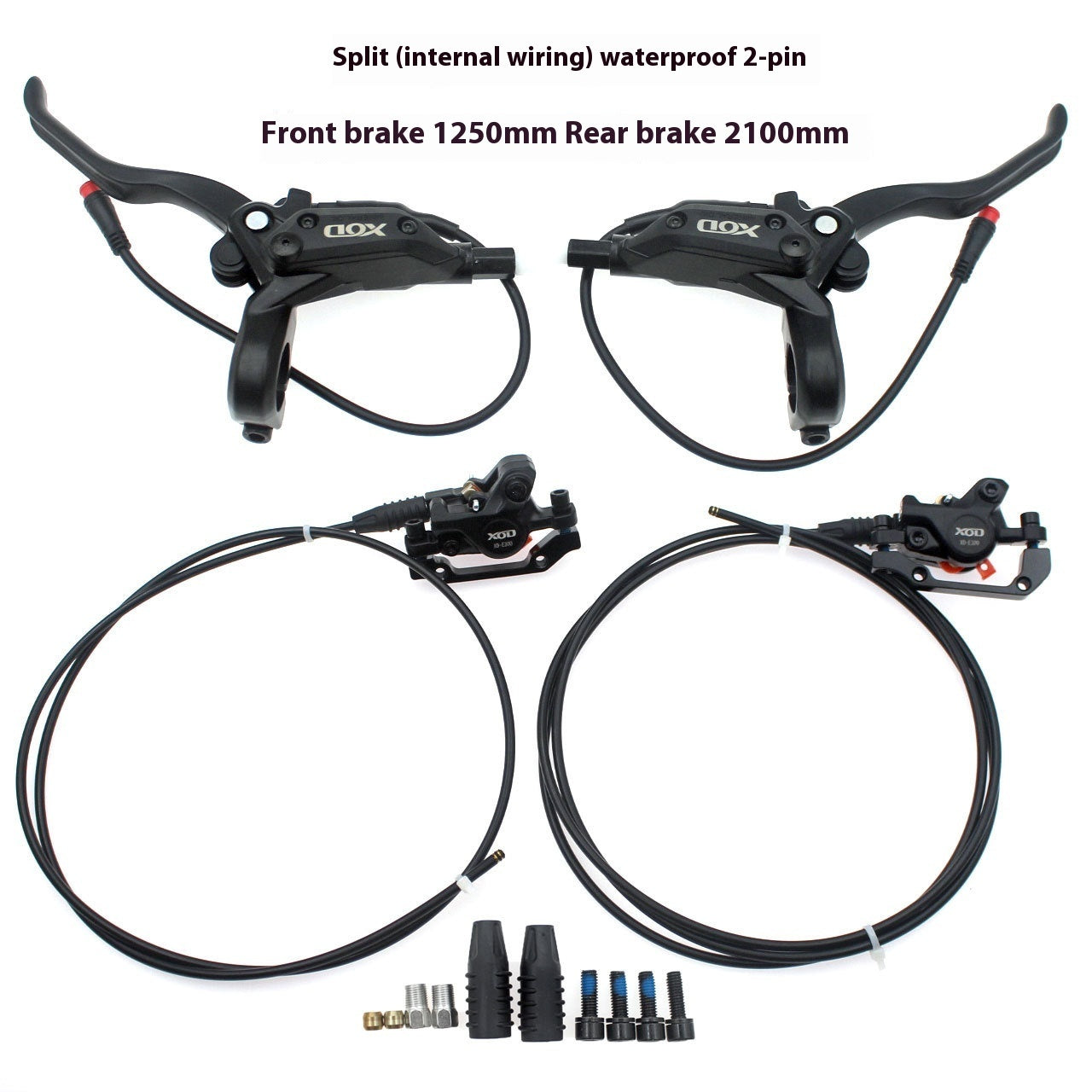 Electric Power Car Scooter Hydraulic Disc Brakes Folding Lithium Bicycle Double Piston Brake