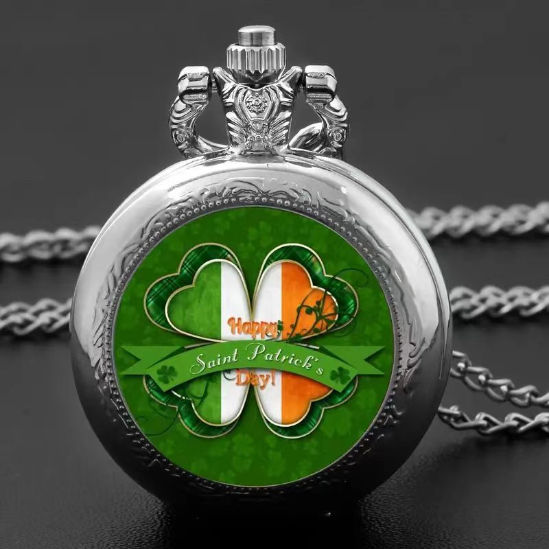 Color Pattern Medium Pocket Watch For Men And Women