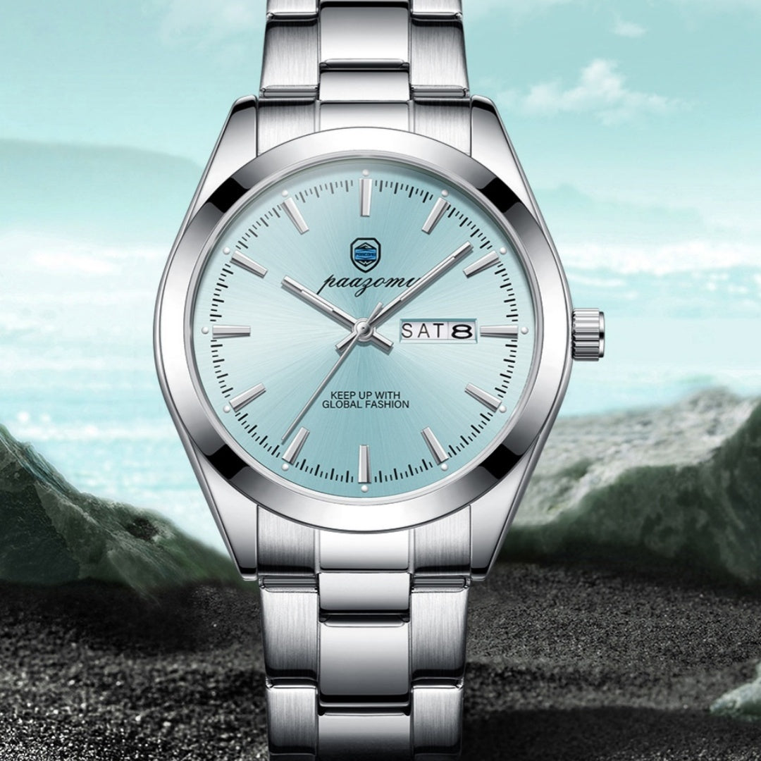 Men's Double Calendar Luminous Quartz Watch