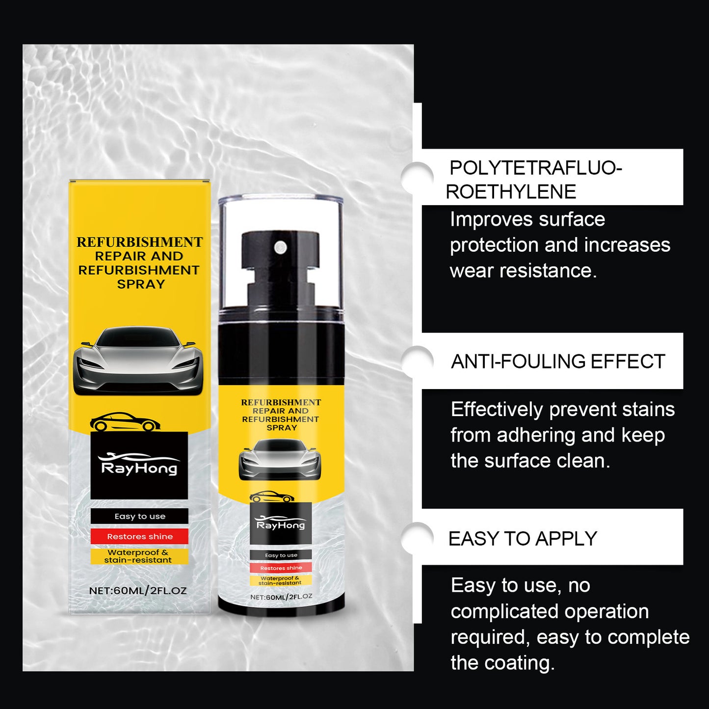 Automotive Plastic Renovation Spray