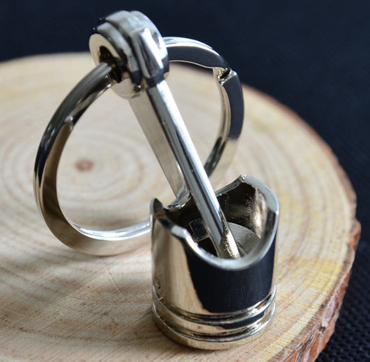 Key ring pendant piston keychain key chain