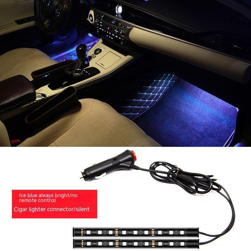 LED Car Atmosphere Light One Drag Two Monochrome Modification