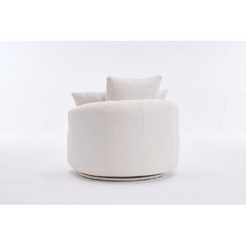 LY-031WH SWIVEL COMPRESSION CHAIR Single-seat Compression Chair, Crochet Yarn Material, Full Sponge Compression Swivel Chair,Compression Chair For Home Living  Home Furniture  Apartment  Hotel Office