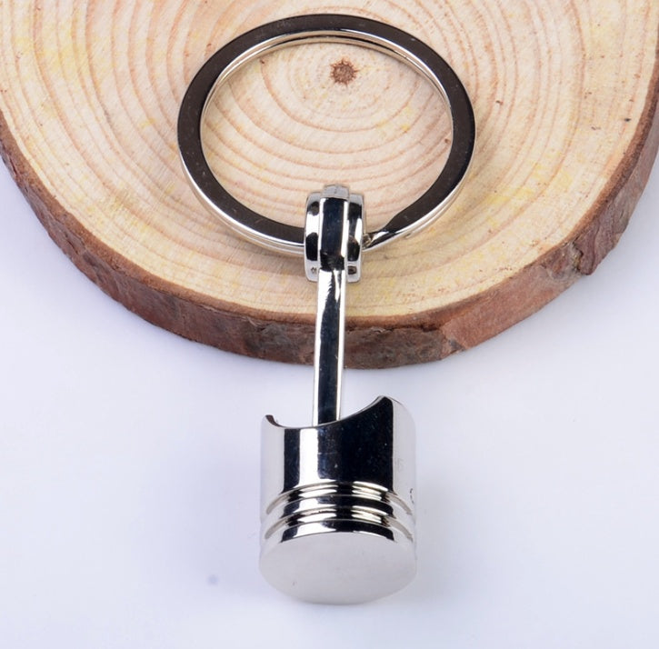 Key ring pendant piston keychain key chain