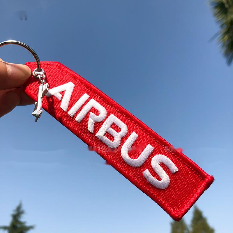 Boeing Embroidered Keychain Engine Engine