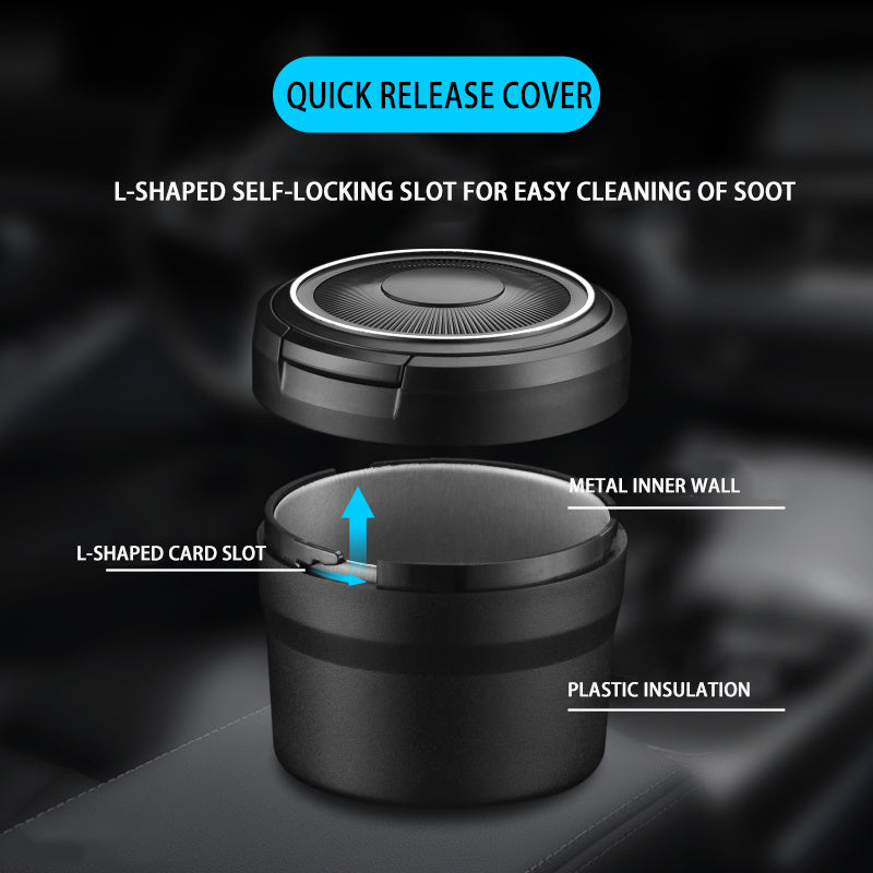 New Automatic Bomb Cover With LED Light Car Ashtray