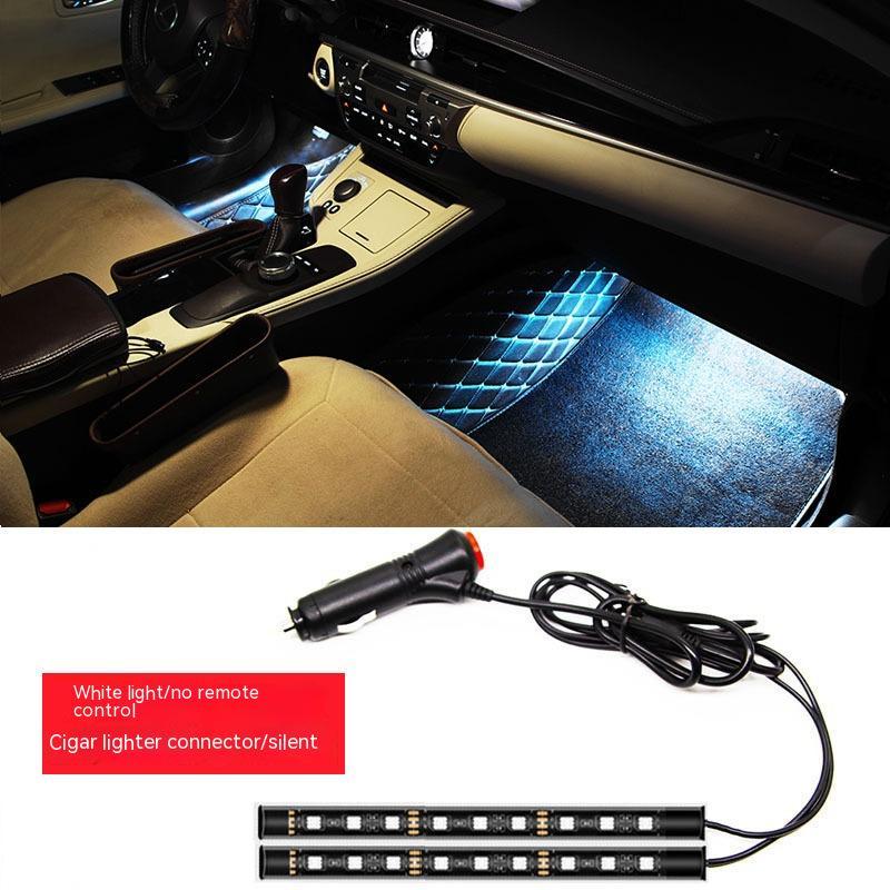 LED Car Atmosphere Light One Drag Two Monochrome Modification