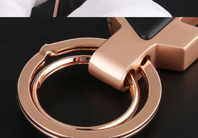 Creative Bottle Opener Led Light Car Keychain