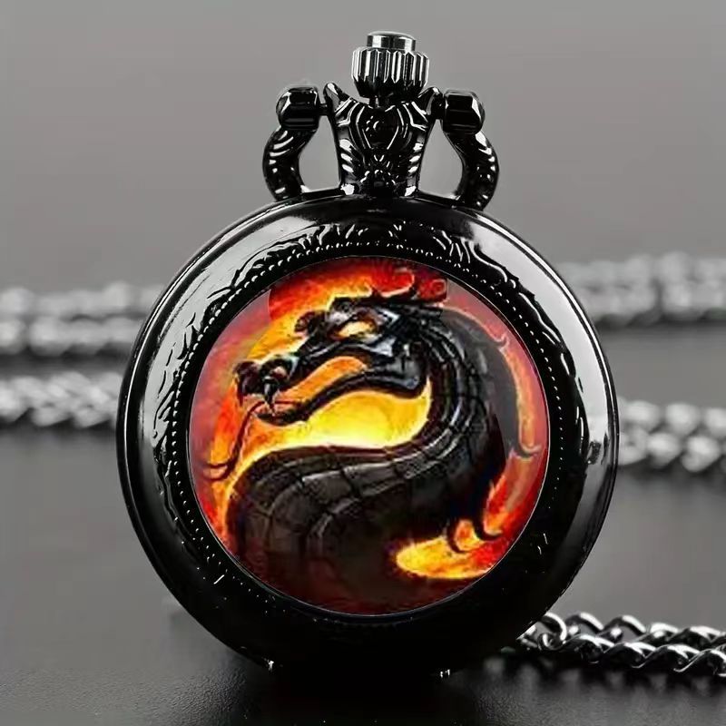 Color Pattern Medium Pocket Watch For Men And Women
