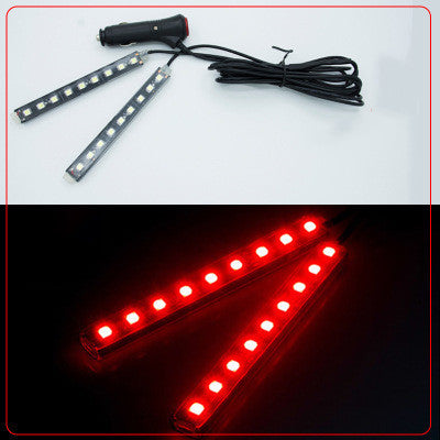 LED Car Atmosphere Light One Drag Two Monochrome Modification