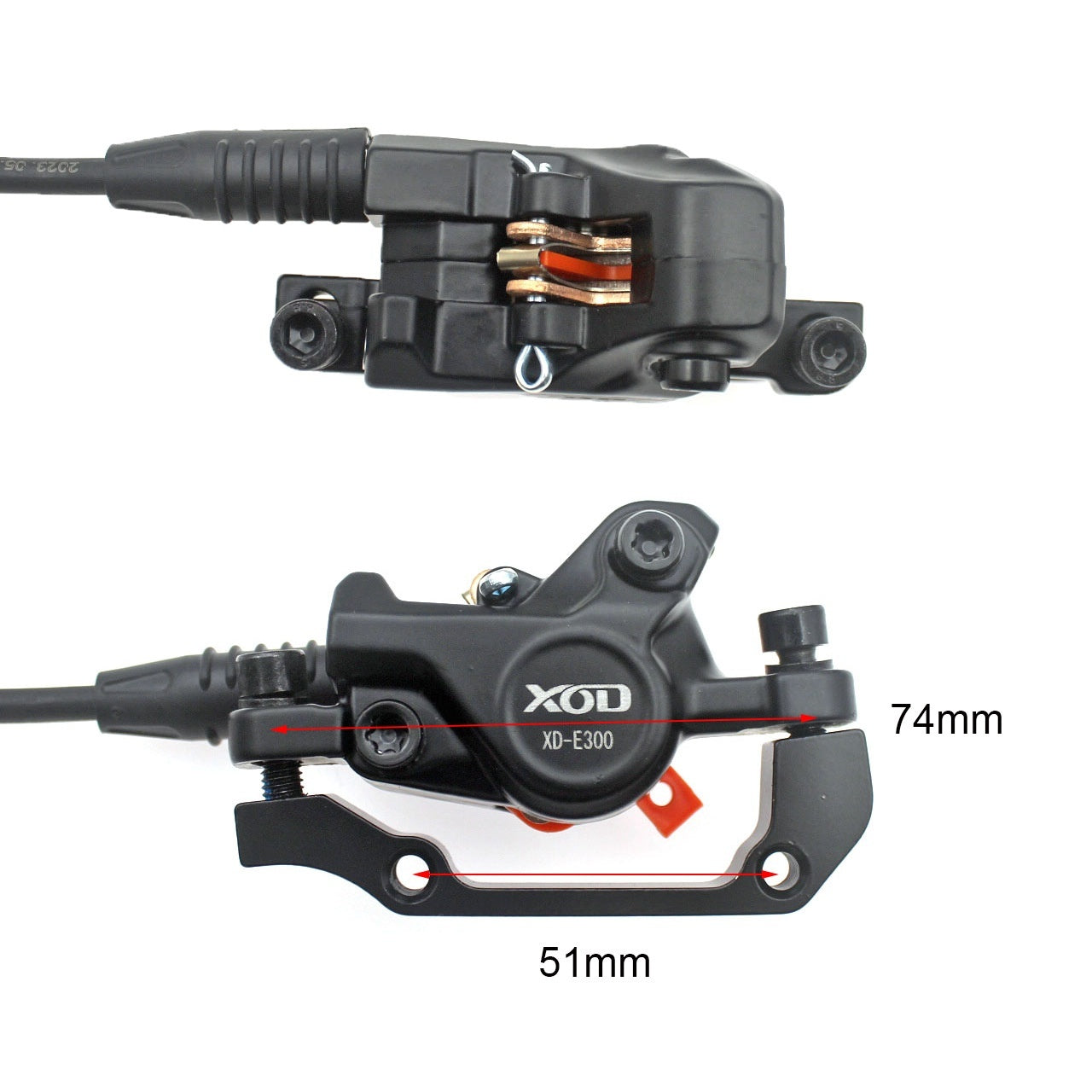 Electric Power Car Scooter Hydraulic Disc Brakes Folding Lithium Bicycle Double Piston Brake