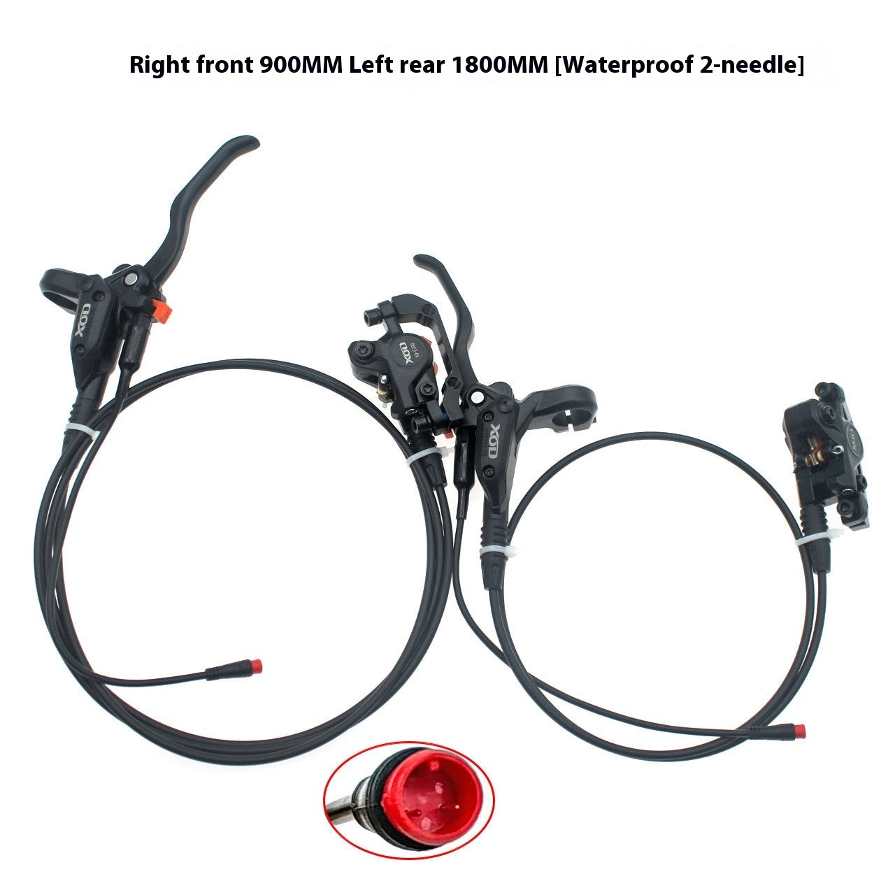 Electric Power Car Scooter Hydraulic Disc Brakes Folding Lithium Bicycle Double Piston Brake