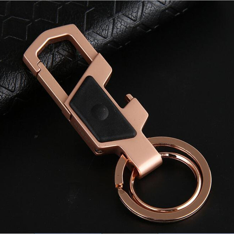 Creative Bottle Opener Led Light Car Keychain
