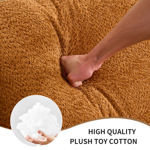 LY-024OR COMPRESSION SOFA4-seater Combined Sofa, Crochet Yarn Fabric, Full Sponge Compression Sofa,combined Sofa With 4 Pillows For Home Living  Home Furniture  Apartment  Office House