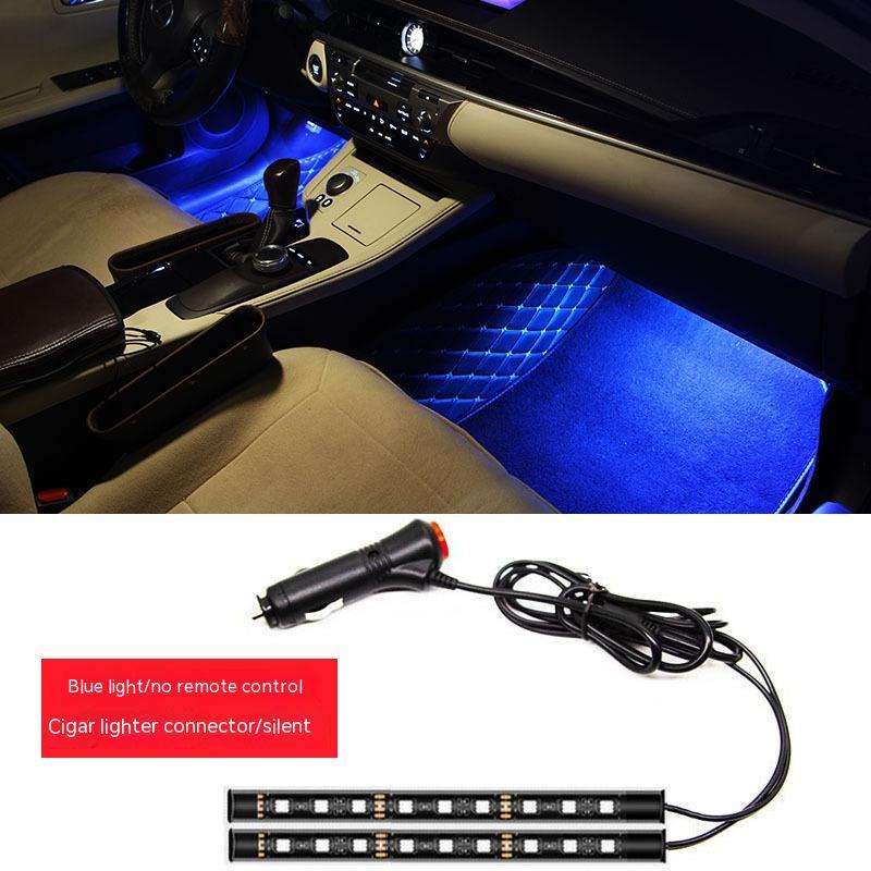 LED Car Atmosphere Light One Drag Two Monochrome Modification
