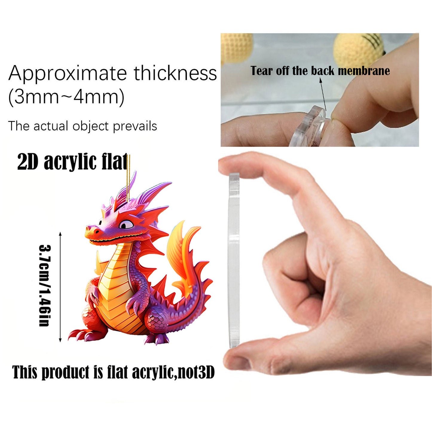 Acrylic Hang Decorations Holiday Decoration