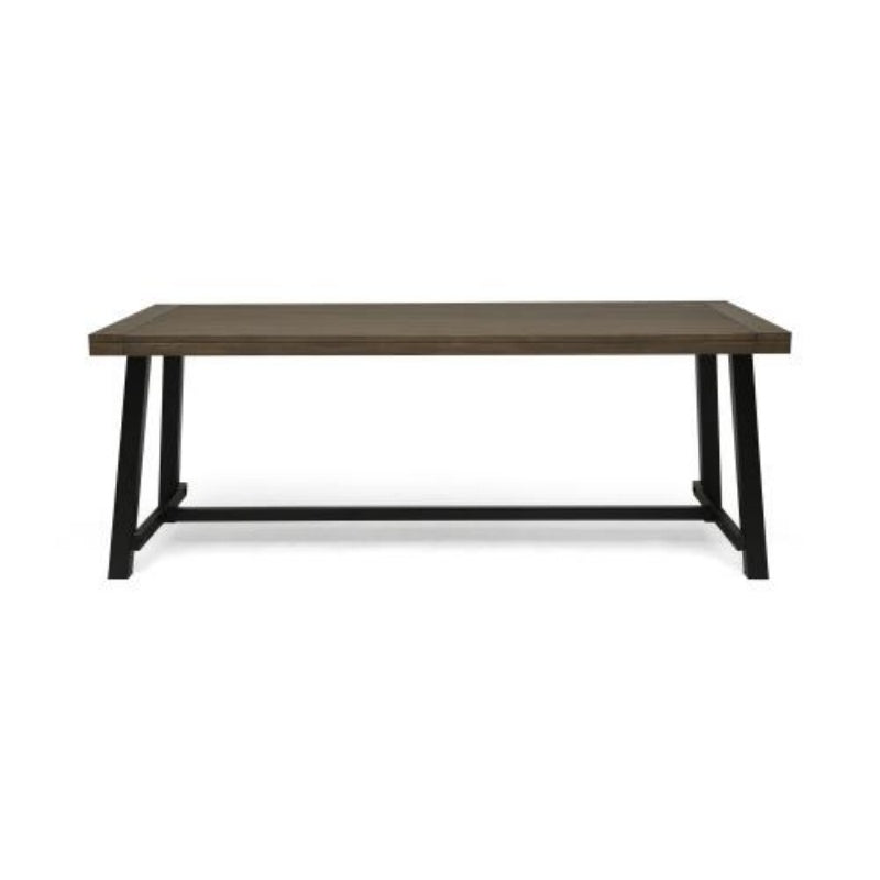 Outdoor Lovewood Dining Table Gray Retro Metal