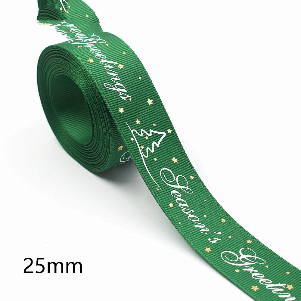 Christmas Ribbon With Holiday Party Decoration